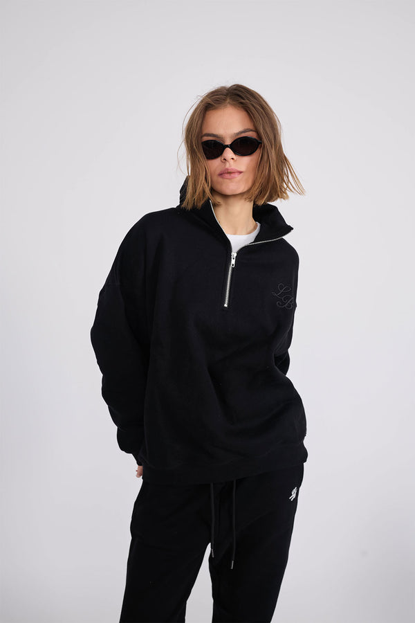 Sweatshirt_Black_Mock Neck LB