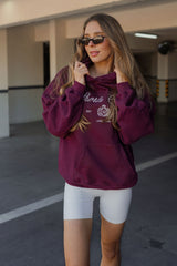 Sweatshirt_Burgundy Hoodie Sport Club Insignia
