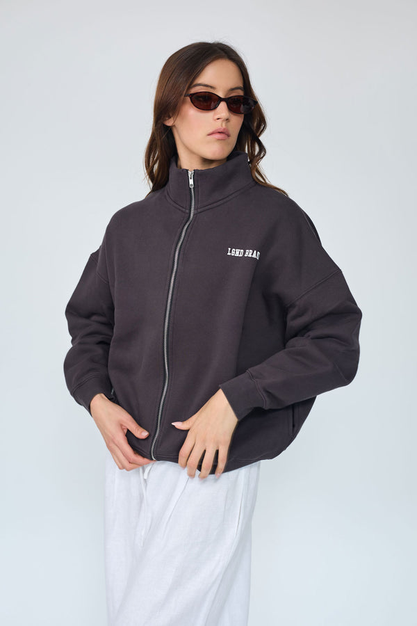 Sweatshirt_Charcoal_Mock Neck LGND Brand