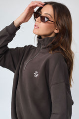 Sweatshirt_Coffee_Mock Neck LB