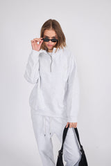 Sweatshirt_Light Gray_Mock Neck LB