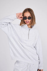 Sweatshirt_Light Gray_Mock Neck LB