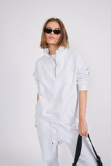 Sweatshirt_Light Gray_Mock Neck LB