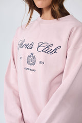 Sweatshirt_Light Pink Crewneck Sport Club Insignia