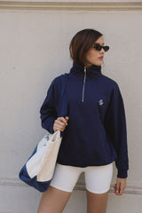 Sweatshirt_Navy_Mock Neck LB