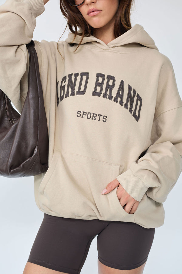 Sweatshirt_Sand Hoodie LGND BRAND