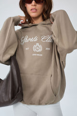 Sweatshirt_Sand Hoodie Sport Club Insignia