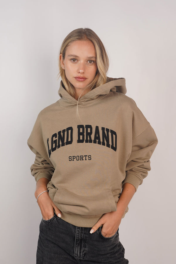 Sweatshirt_Taupe Hoodie Black LGND Brand Sports