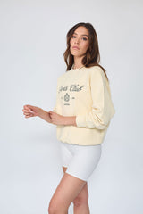 Sweatshirt_Yellow Crewneck Sport Club Insignia