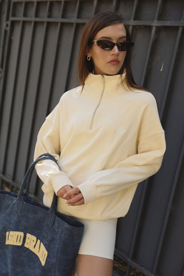 Sweatshirt_Yellow_Mock Neck LB