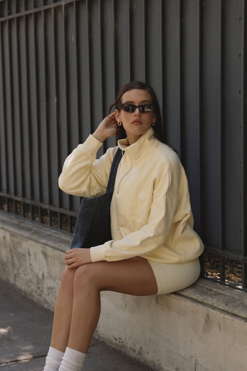 Sweatshirt_Yellow_Mock Neck LB