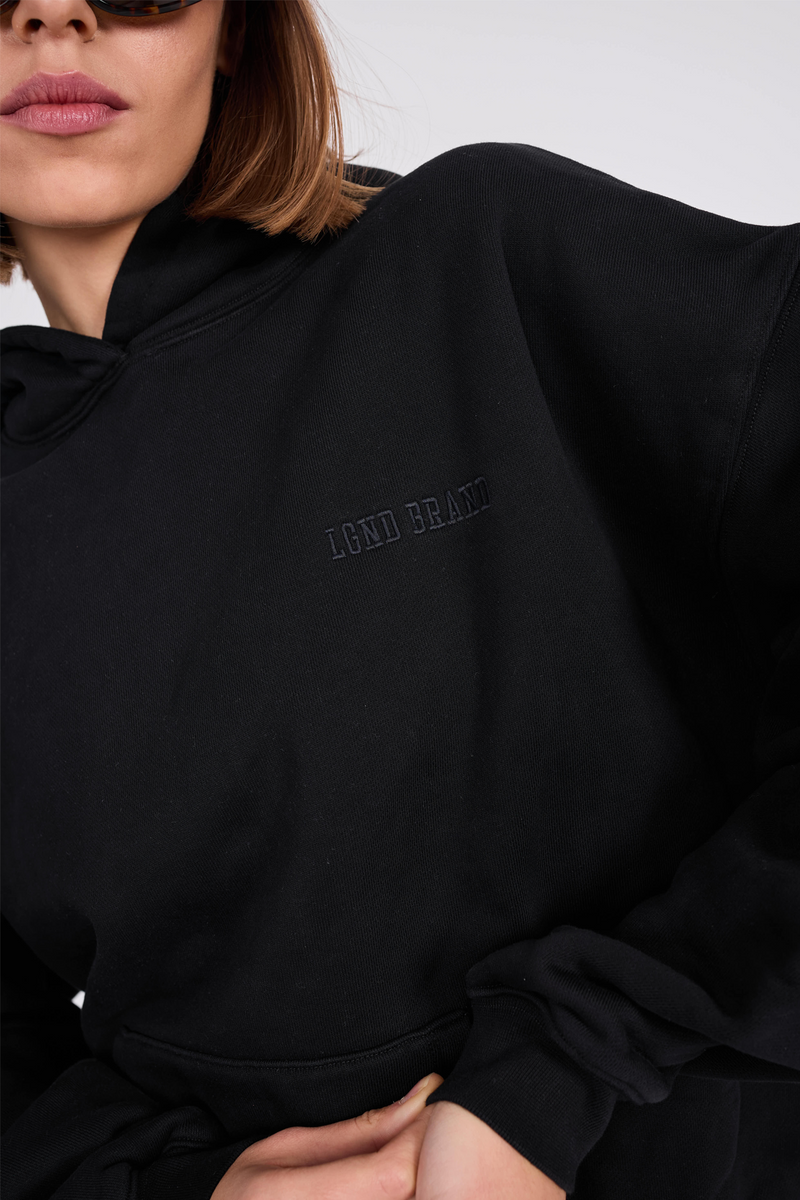 Sweatshirt_ Black Hoodie LGND Brand