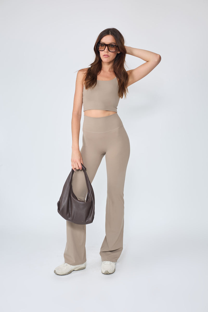 Straight Leg_Legging Taupe