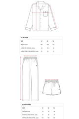 Pijama_Striped Light Blue Short Set