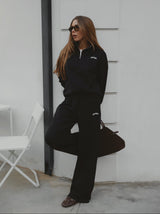 Sweatshirt_Black Half Zipper Mock Neck LGND BRAND