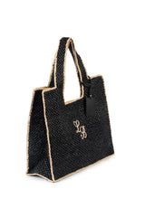 Black Raffia_Tote Bag  Duo