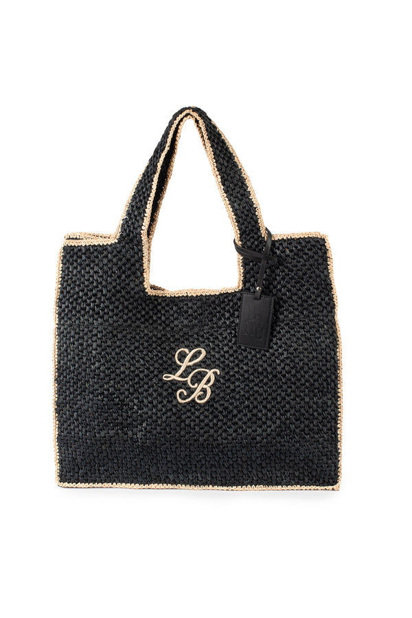 Black Raffia_Tote Bag  Duo