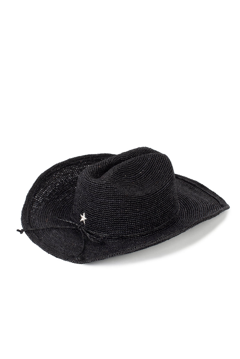 Black Raffia_Cowboy Hat