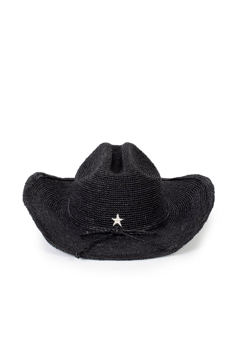 Black Raffia_Cowboy Hat