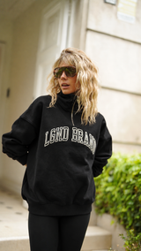Sweatshirt_Black Mock Neck White LGND BRAND