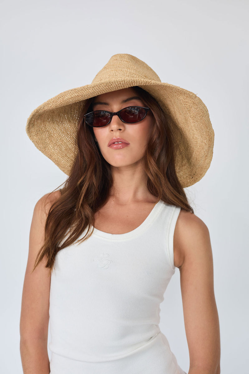 Raffia_Wide Brim Hat