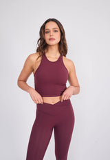 Collar Bra_Burgundy