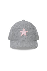 Kids_Gray_Tweed Pink Star