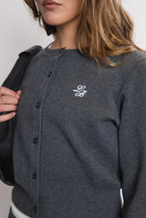 Knit Cardigan_Charcoal