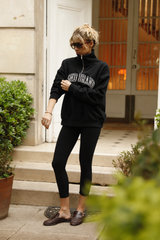 Sweatshirt_Black Mock Neck White LGND BRAND