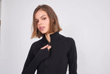 Long Sleeve_Zip Up Black